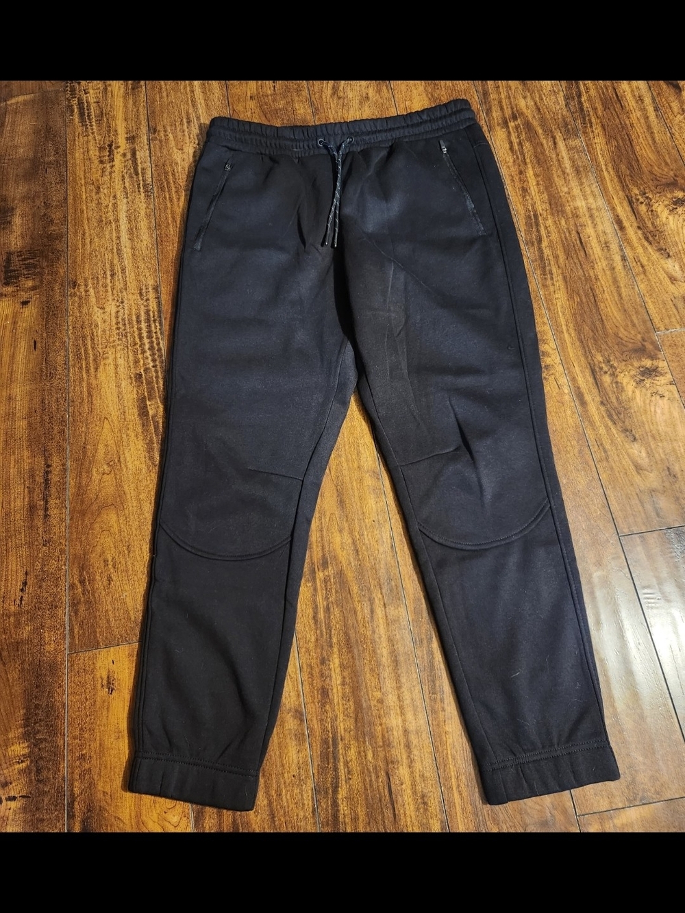 Men's Black Jogger Pants with Drawstring